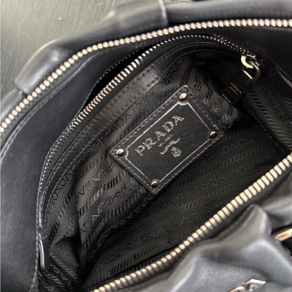 Prada Black Leather Hobo Bag - Picture 6 of 8
